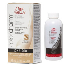 (12N + Developer (Vol. 20) 3.6oz ) Wella Color Charm Permanent Liquid Haircolor