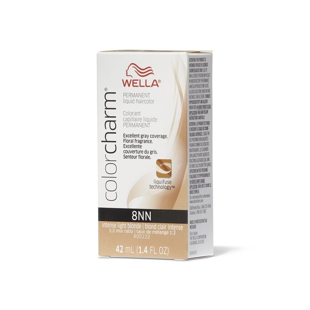 Wella (8Nn Intense Light Blonde ) Color Charm Permanent Liquid Haircolor