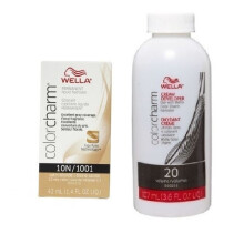 (10N + Developer (Vol. 20) 3.6oz ) Wella Color Charm Permanent Liquid Haircolor
