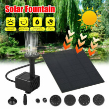 180L/H Solar Panel Powered Water Feature Pump Garden Pool Pond Aquarium Fountain