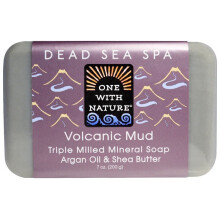 One with Nature, Triple Milled Mineral Soap, Volcanic Mud, 200g