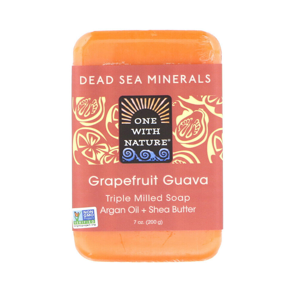 Photos - Shower Gel One With Nature , Triple Milled Soap Bar, Grapefruit Guava, 200g SPU-1153873 
