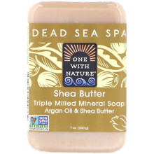 One with Nature, Dead Sea Mineral Bar Soap, Shea Butter, 7 oz (198 g)