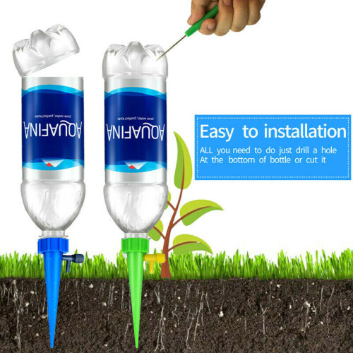 (8PCS) Automatic Watering Spikes Garden Plant Adjustable Flower Drip Irrigation System 2