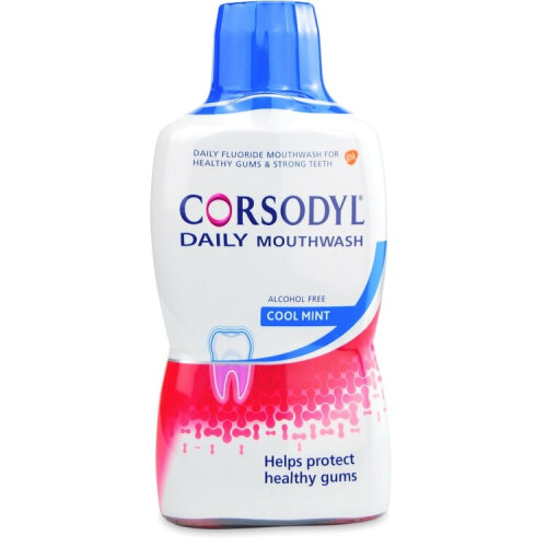 Corsodyl Daily Cool Mint Alcohol Free Mouthwash 500ml on OnBuy
