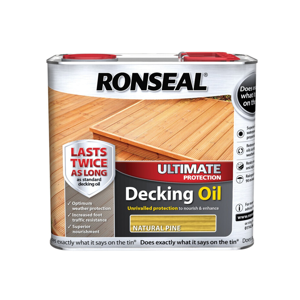 Ronseal Ultimate Decking Oil Natural Pine 2.5 Litre RSLUDONP25L