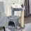 PawHut PawHut Grey 3-Tier Cat Tree With Scratching Posts | Cat Tree House 6