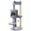 PawHut PawHut Grey 3-Tier Cat Tree With Scratching Posts | Cat Tree House 1