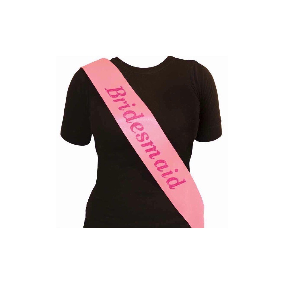 Bridesmaid Pink Sash