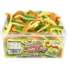 SweetZone Giant Yellow Bellies 900g Tub - HMC Approved 100% Halal Sweets - SW-SweetZoneYellowBellies900g