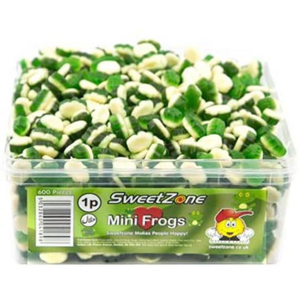 SweetZone Mini Frogs 740g Tub of HMC Approved 100% Halal Sweets