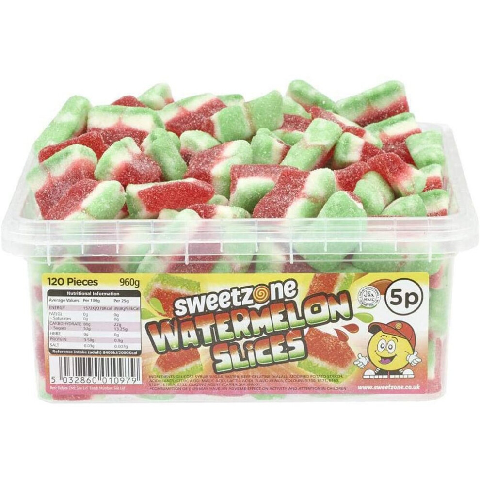 SweetZone Watermelon Slices 740g Tub HMC Certified Halal