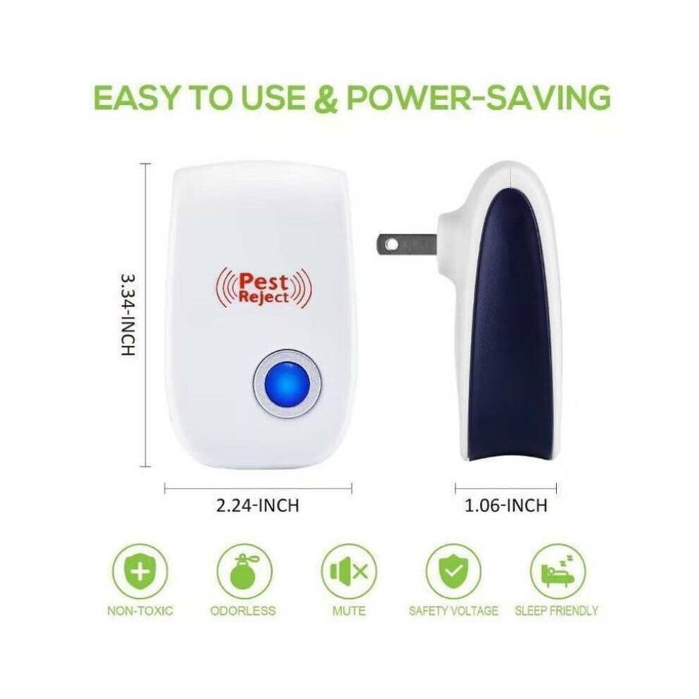 (1 Pcs) Ultrasonic Pest Repeller Plug In Electronic Rodent Mice/Rat/Spider