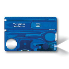 Victorinox SwissCard Lite Translucent Blue Blister Pack VICJSWCLBLB
