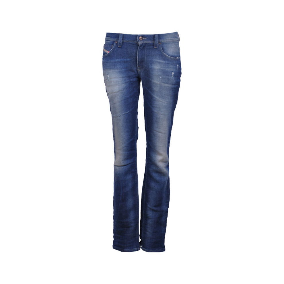 Diesel (W27 L32) Faithlegg Ne 0802X Womens Denim Jeans Sweat Jogg Jeans Regular Fit Flare Blue