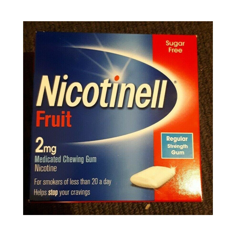 NICOTINELL FRUIT 2MG MEDICATED CHEWING GUM 204 PIECES SUGAR FREE
