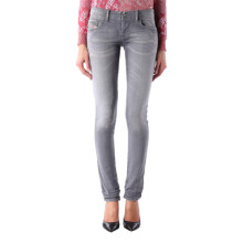 (W23 L32) DIESEL GRUPEE NE 0830Q Womens Denim Jeans Slim Fit Skinny Sweat Jogg Pants Grey