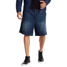(Small) DIESEL D BAGLEY 0NAMB Mens Denim Shorts Loose Fit Blue Casual Summer Beachwear