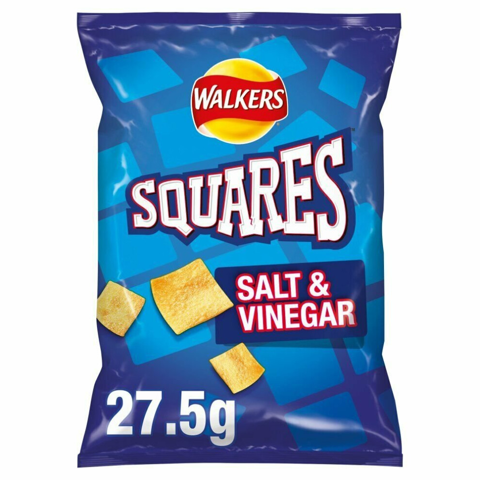 Walkers Squares Salt and vinegar Flavour 32 x 27.5g