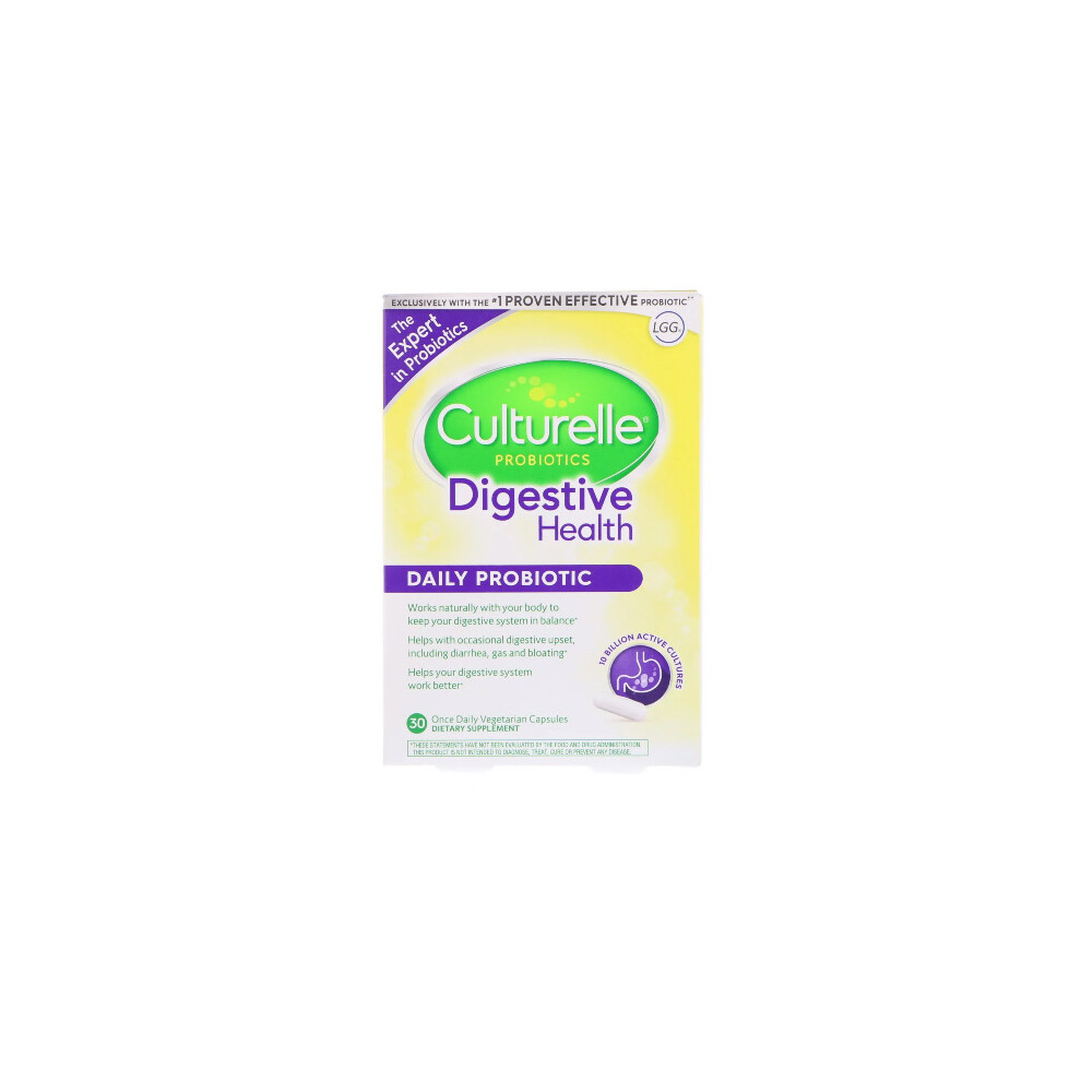 Culturelle, Digestive Health, Daily Probiotic, 30 Vegetarian Capsules