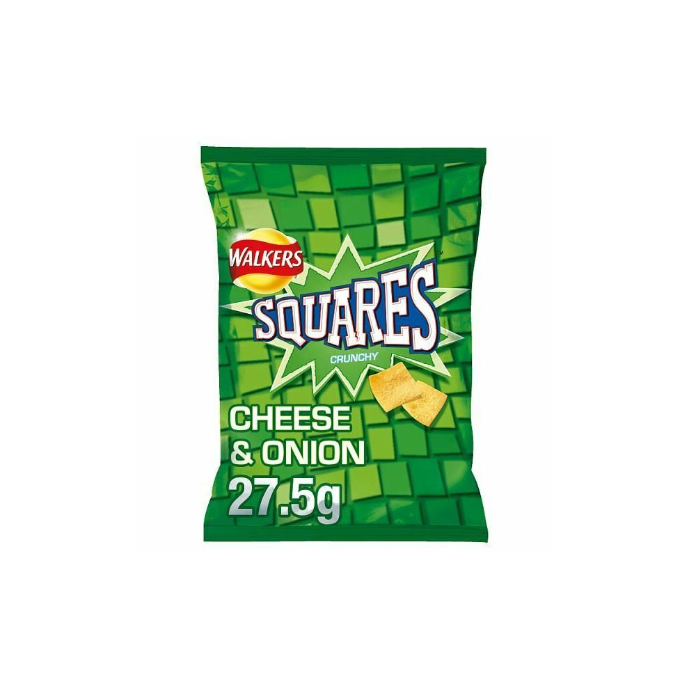 Walkers Squares Cheese & Onion Flavour 32 x 27.5g