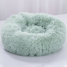 (Green, 40cm) Plush Donut Pet Bed For Dogs & Cats | Dog Basket