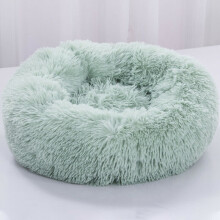 (Green, 60cm) Plush Donut Pet Bed For Dogs & Cats | Dog Basket
