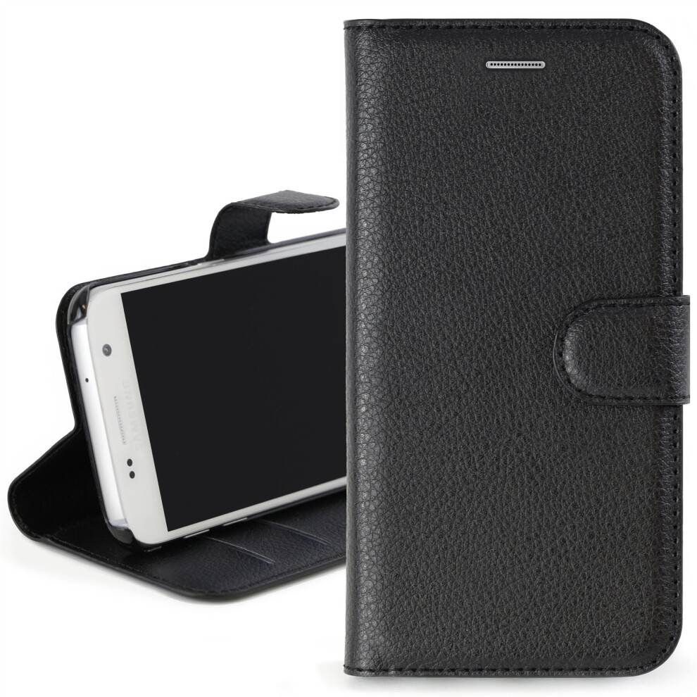 Executive Leather Wallet Cover Case For Samsung Galaxy A8 2018 (A530F)