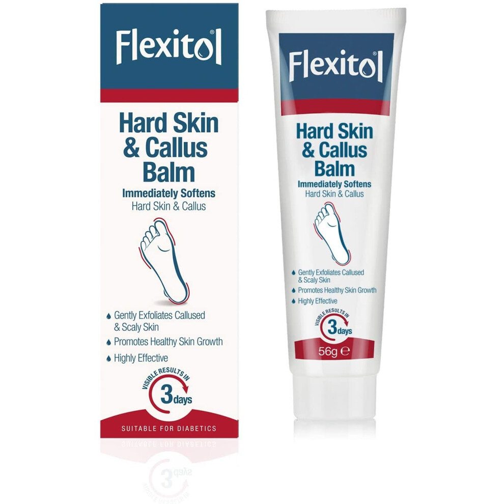 Youman Flexitol Suitable For Diabetics, Hard Skin And Callus Balm, Immediately Softens Hard Skin And Callus- 56G