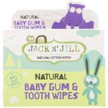 Natural Baby Gum & Tooth Wipes, 25 Individually Wrapped Wipes