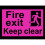 Scan Fire Exit Keep Clear - PVC 300 x 200mm SCA1513 1