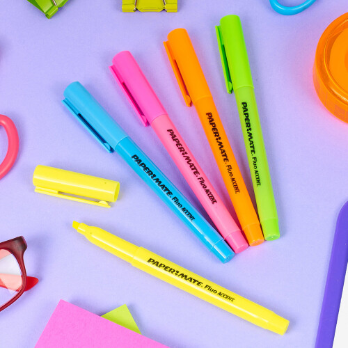 Paper Mate (20) 5, 10 or 20x Liquid Accent Highlighters Marker Pen
