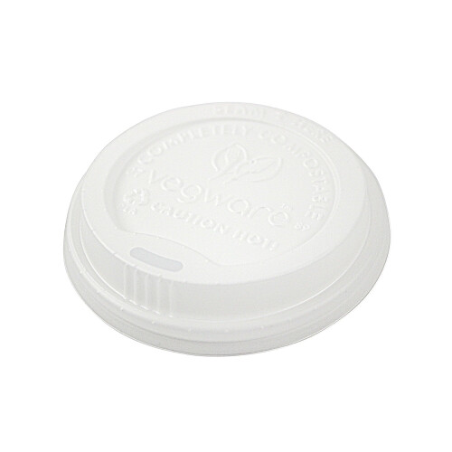 C-PLA koplåg hvid diameter 90 mm 50 stk.