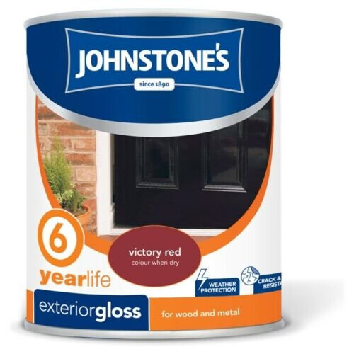 Johnstones VICTORY RED 750ML Gloss Paint Exterior Wood & Metal on OnBuy