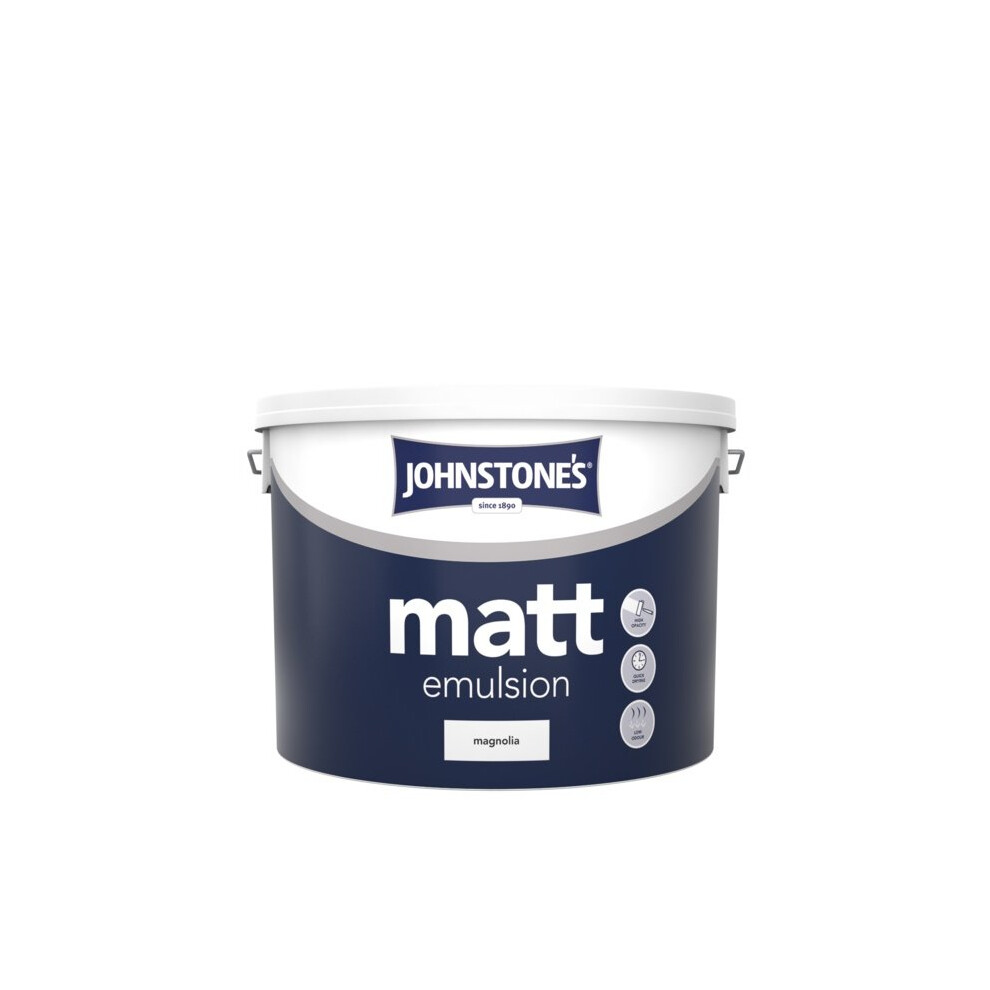 Johnstone's MAGNOLIA 10L Matt Emulsion Paint For Walls & Ceilings