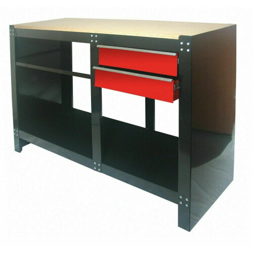 Hilka Work Bench MDF Top Workshop Garage Heavy Duty Table Storage DIY