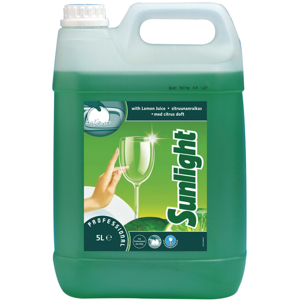Sunlight Professional Lemon Washing Up Liquid - 1x5ltr
