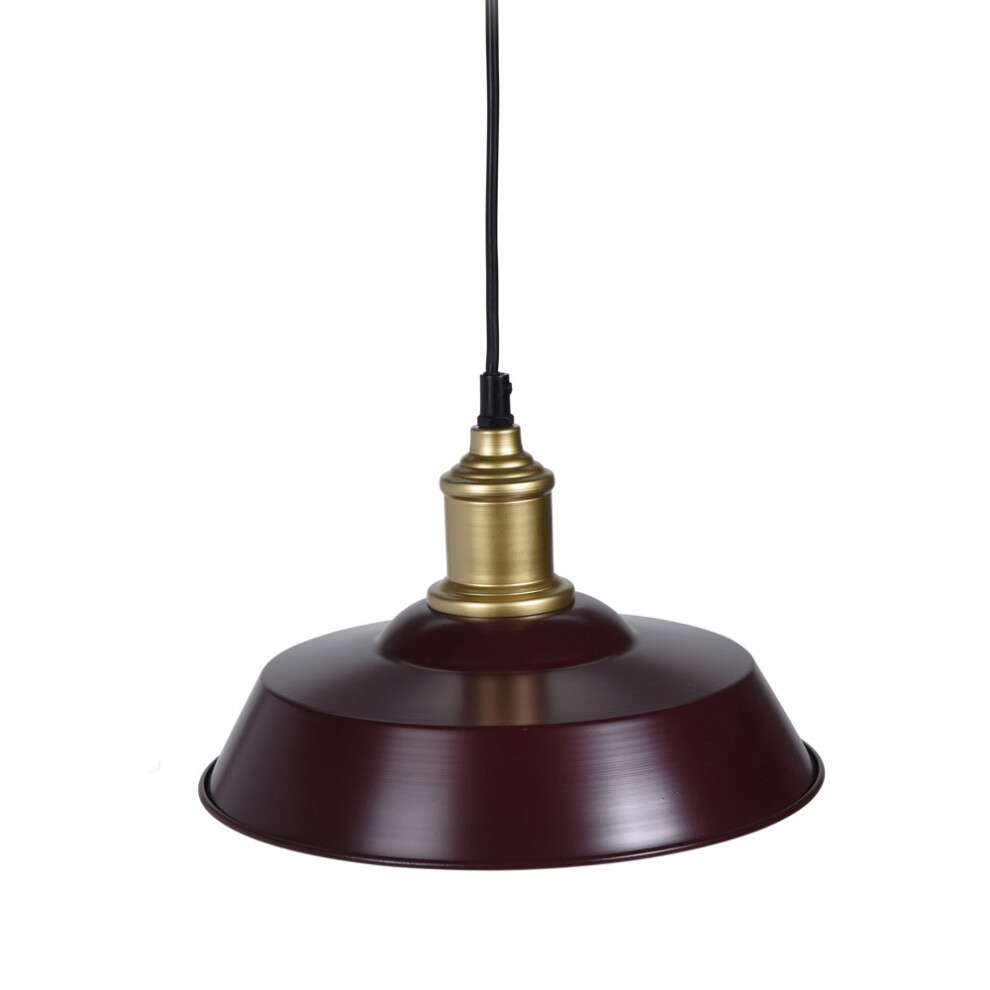 (Burgundy) Ceiling Light Metal Lamp Shade Kitchen Dining Room
