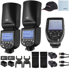 Godox Flash Strobe V1-Sony Camera Speedlite Round Head XPRO Wireless Transmitter