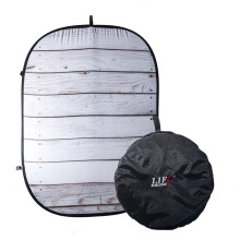 Life of Photo 150x200cm Wooden Washed Out Grey/White Photo Background