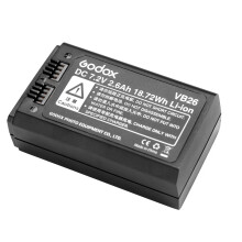 Godox VB26 Li-ion Battery for Godox V1 Strobe Flash - Spare Power for Extended Shoots