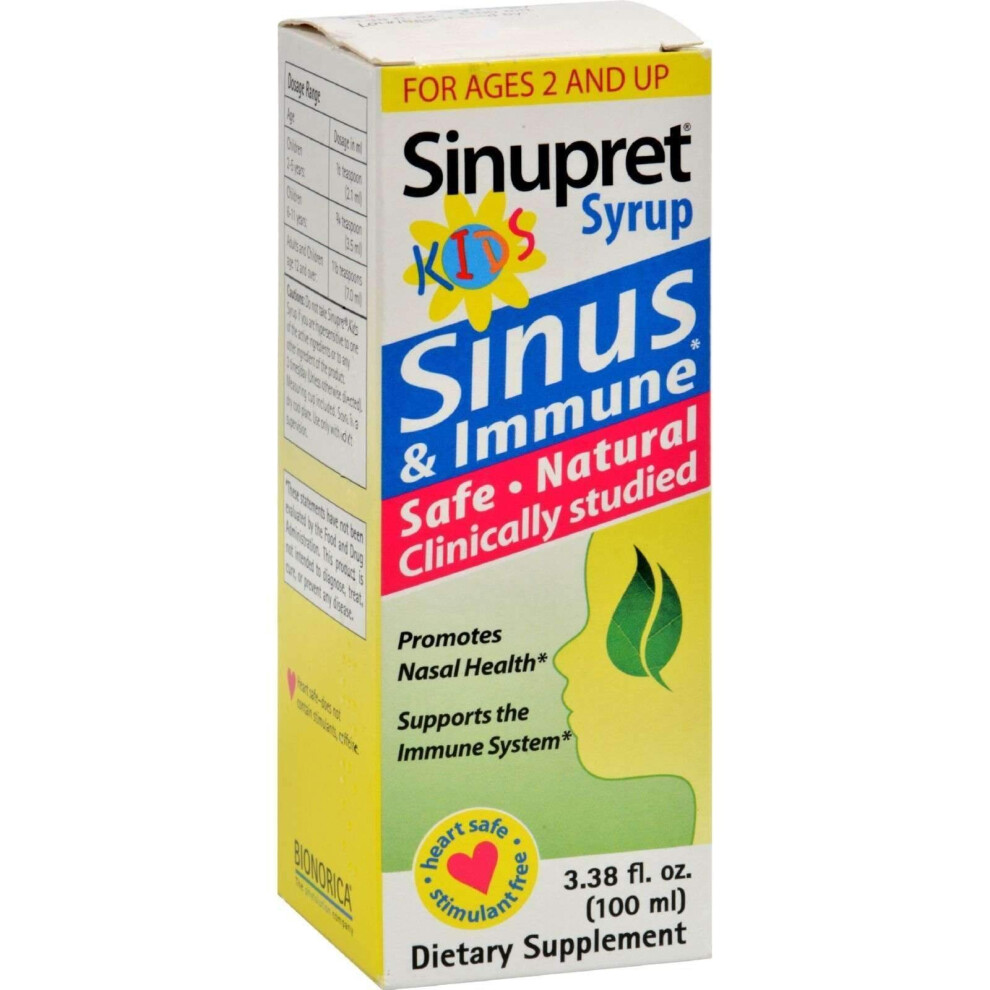 Sinupret By Bionorica Sinupret Kids Syrup Bionorica 3.38 Oz Liquid