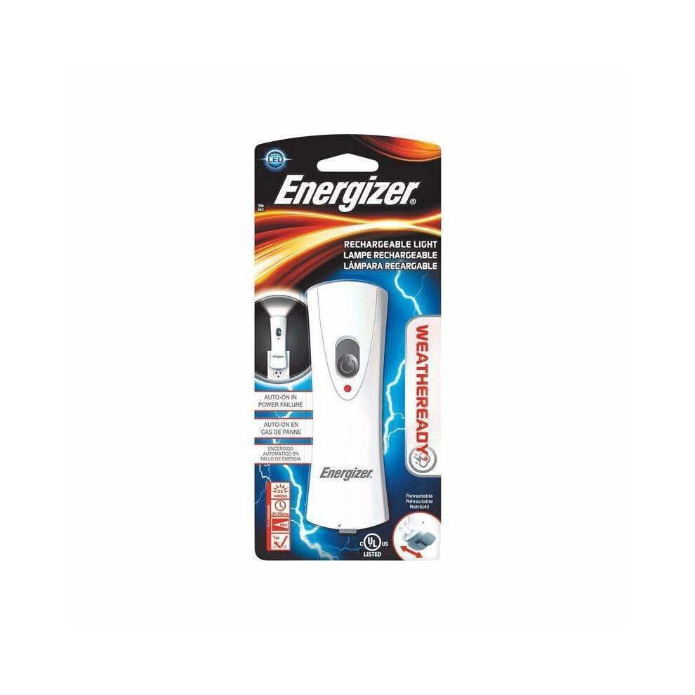 Energizer 8 Lumens Led Rechargeable Flashlight Nimh Battery White