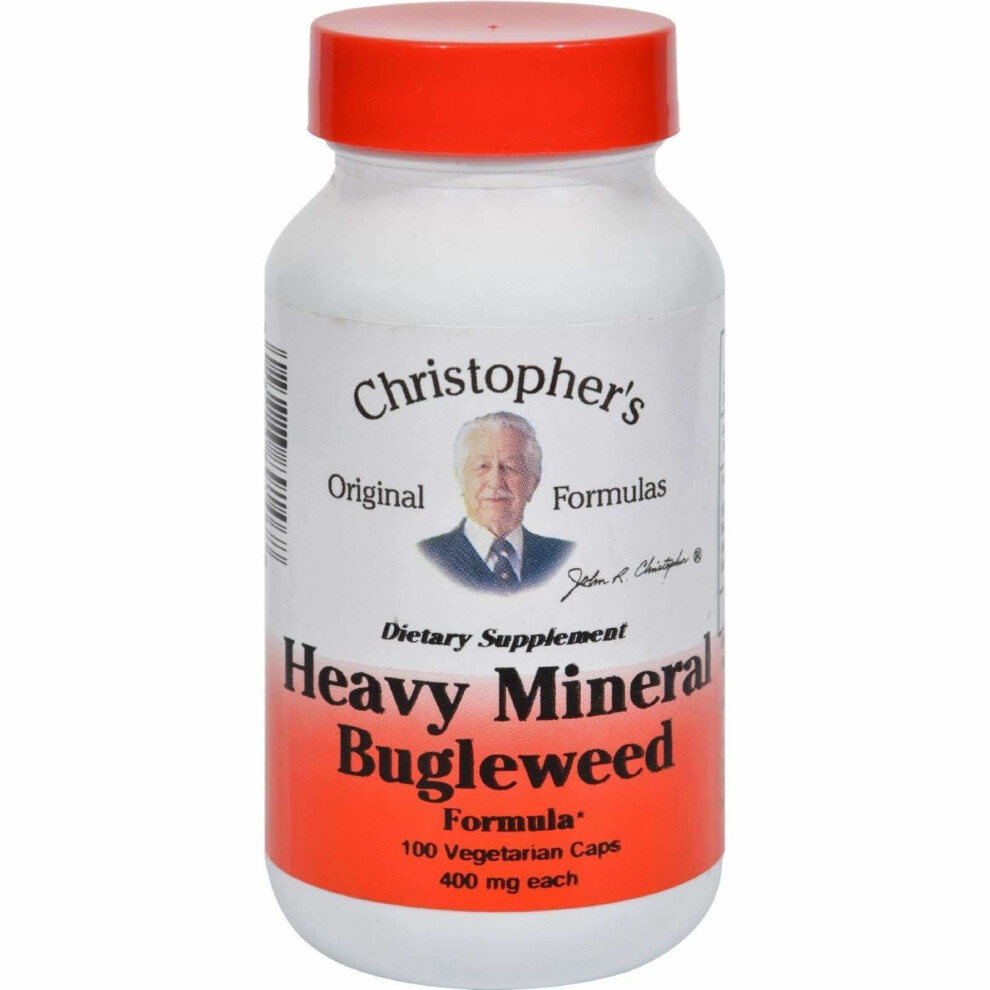 Dr.christopher's Formulas Dr. Christopher's Formulas Heavy Mineral Bugleweed Formula - 400 Mg - 100 Caps