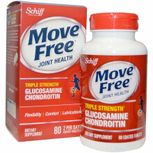 Schiff Move Free Advanced Triple Strength + Msm Vitamine D3 80 omhulde tabletten
