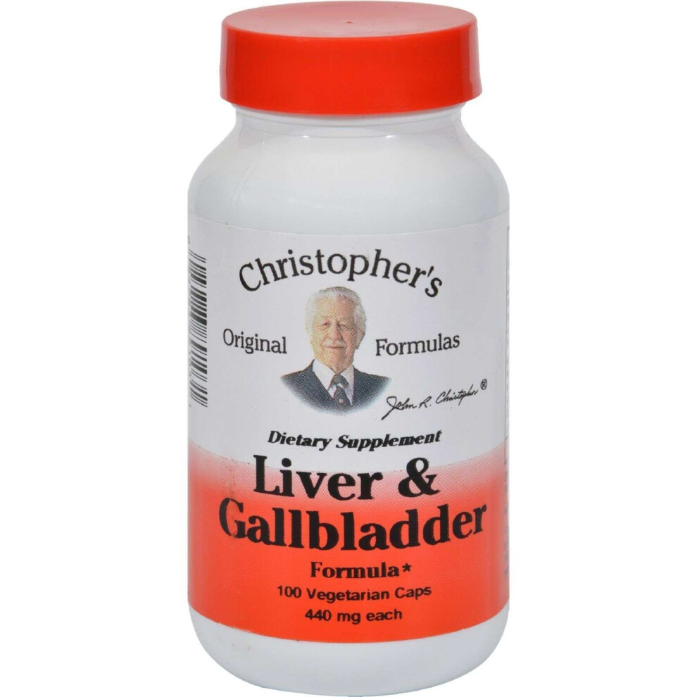 Dr.christopher's Formulas Christopher's Liver And Gallbladder - 440 Mg - 100 Vegetarian Capsules