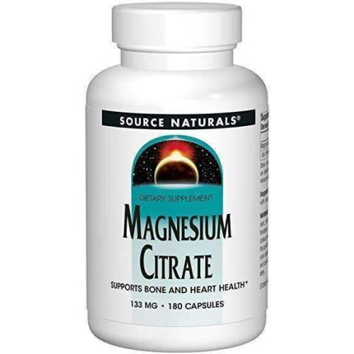 Source Naturals, Magnesiumcitrat, 133 mg, 180 Kapseln