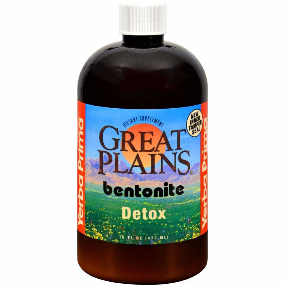 Great Plains Bentonite Detox Natural Detoxification Process 16 Fl Oz