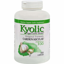 Kyolic, Extrait d'Ail Vieilli, Santé Cardiovasculaire, Formule Originale 100, 300 Capsules