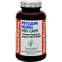 Yerba Prima, Enveloppes de Psyllium en Gélules Végétales, 180 Gélules